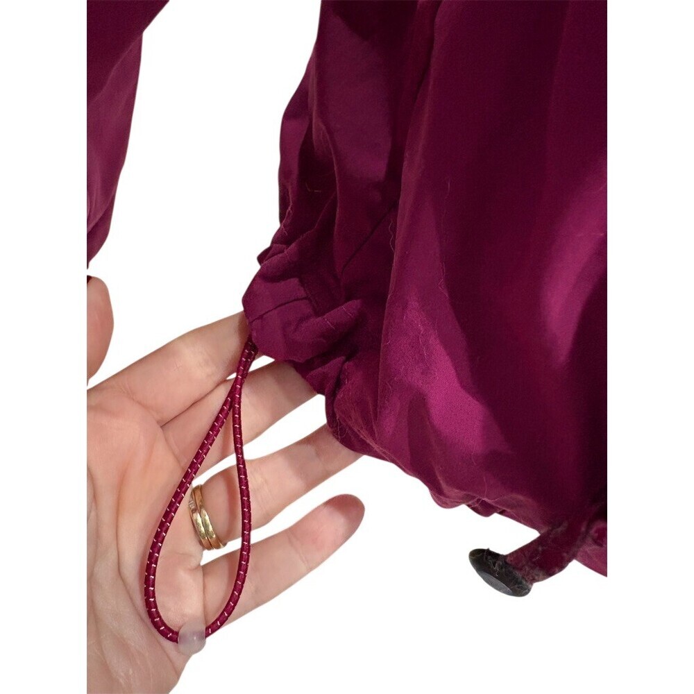 L.L.Bean Jacket Womens Size M Purple Hooded Lightweight Full Zip Outdoor - Picture 7 of 14